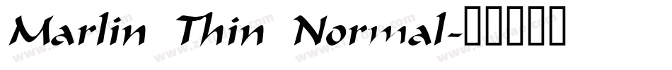 Marlin Thin Normal字体转换